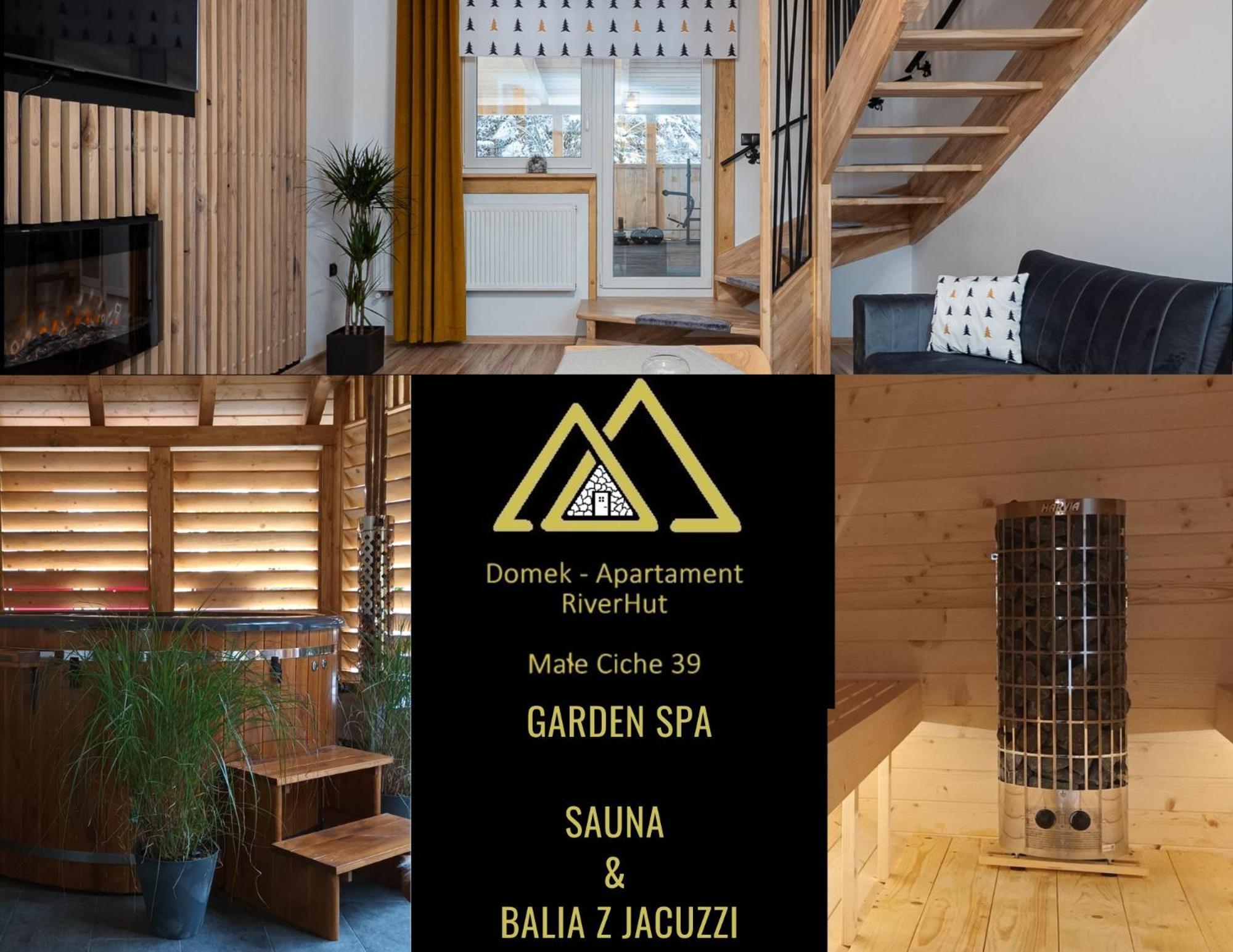 Domek Riverhut - Male Ciche Sauna & Jacuzzi Eksteriør bilde